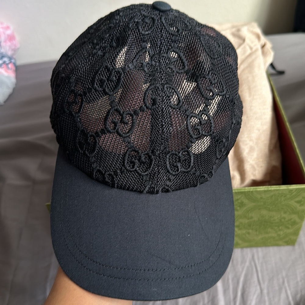 Gucci Mesh Embroidered Hat - Picture 7 of 11